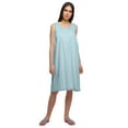 thumbnail image 2 of Moomaya WoMen's Solid A-Line Sleeveless Nightdress Cotton Sleepwear Gown, 2 of 6