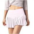 thumbnail image 2 of TMOYZQ Womens Pleated Tennis Skirt with Shorts High Waisted Golf Skort Mini Skirt Workout Skirt Athletic Skorts, 2 of 5