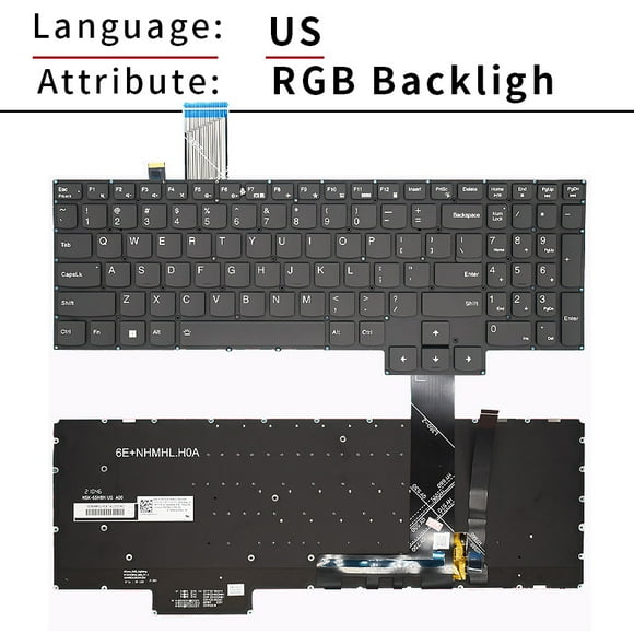 RU SP US BR Spanish Backlit Laptop Keyboard For LENOVO Legion 5 Gaming 3-15IMH05 15ARH05 15ACH6H GY530 GY550 GY570 US RGB Backligh