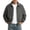 Dark Gray, variant on Mens Big & Tall Men's Bomber Jacket Lightweight Casual Zip Up Coat with Pockets Fashion Varsity Jacke Outwear with Pockets