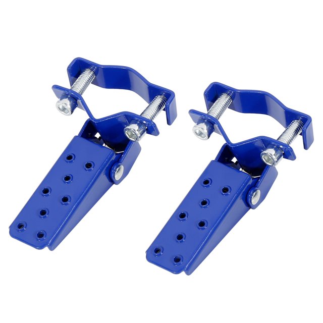 Unique Bargains 1 Pair Chrome Stainless Steel Motorcycle Non-Slip Folding Fork Foot Step Rest Pedal