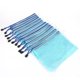 thumbnail image 1 of A5 Plastic Zipper File Folders, Paper Document Protective Sleeves (Blue), 1 of 4