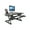 Black, variant on Rocelco 46" Adjustable Corner Standing Desk Converter Black (R CADRB-46)