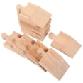 thumbnail image 2 of 10 piezas de vías de tren de madera, adaptadores de vías de tren de madera, accesorios de expansión de ferrocarril, 2 of 7
