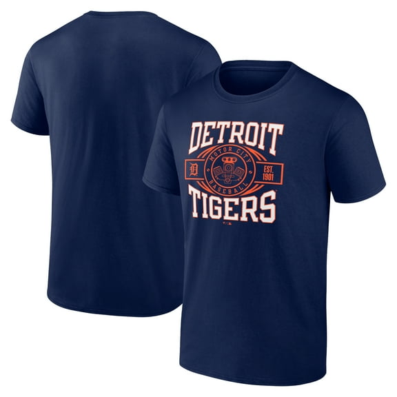 Men's  Navy Detroit Tigers Motor City Baseball T-Shirt