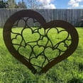 thumbnail image 4 of KCAHPAN Decorative Rusted Heart Statue Stake for Porch and Garden Parterre Use, 4 of 11