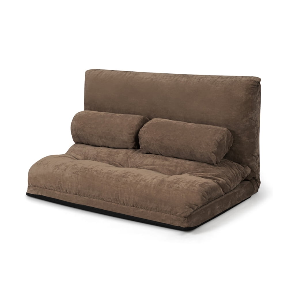 Finihen 6-Position Adjustable Floor Sofa Couch, Foldable Lazy Sofa Sleeper Bed, Multi-Functional Loveseat, Sleeper Lounge Couch with 2 Pillows, for Reading, Gaming, Coffee Finihen 6-Position Adjustable Floor Sofa Couch, Foldable Lazy Sofa Sleeper Bed, Multi-Functional Loveseat, Sleeper Lounge Couch with 2 Pillows, for Reading, Gaming, Coffee
