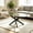 Black, variant on 39" Oval Glass Coffee Table with Crisscross Legs, Modern Center Table for Living Room, Home Office