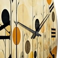 thumbnail image 5 of Designart "Meadow Bold Geometric landscapes I" Abstract Oversized Wall Clock, 5 of 5