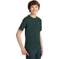 thumbnail image 4 of Port & Company Youth Cotton Essential T-Shirt. Dark Green. XL., 4 of 4