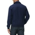 thumbnail image 3 of Tyhengta Men's Lightweight Jackets Casual Windbreaker Zip Up Collared Jacket Golf Windproof Coat Navy Blue XL, 3 of 8