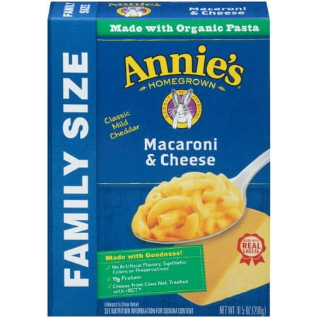 Annie's Classic Mild Cheddar Mac & Cheese, 10.5 Oz (Pack of 32)
