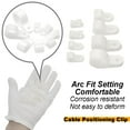 thumbnail image 4 of Yosawa 225-Pieces Nylon Rope Light R-Style Cable Clamp Mounting Clips for 1/8", 3/16", 1/4", 5/16", 3/8", 1/2", 5/8", 3/4" Diameter Wire Management White, 4 of 6