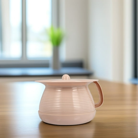 ibasenice 1Pc Portable Pot Pink Plastic Household Bedpan for Home Use