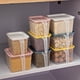 thumbnail image 3 of Caja de almacenamiento para refrigerador MACHAO Caja sellada para conservación de alimentos frescos con asa almacenamiento de cocina color rosa, 3 of 5