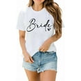 thumbnail image 3 of Bride T-Shirt Bride Team Shirt Bachelorette Party Shirt Bridal Party Tops Bridesmaid Proposal Tees,short sleeve tees for women,tshirts for women cotton,white t shirts women, 3 of 7
