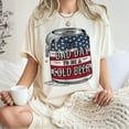 thumbnail image 4 of It’s a Bad Day to Be a Cold Beer T-Shirt – Funny Patriotic Beer Can Graphic Tee – 4th of July Drinking Shirt for Men, BBQs, Summer Parties & Beer Lovers, 4 of 7