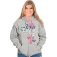 thumbnail image 3 of Jesus Loves Me Heart Cross Faith Zip Hoodie Sweatshirt Women Brisco Brands S, 3 of 5