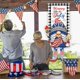 thumbnail image 4 of 4th of July Gnome Door Hanging Banners USA Independence Day Patriotic Wall Door Decor Red White Blue Star Stripe Non woven Fabric Hanging Decoration, 4 of 6