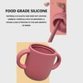 thumbnail image 5 of Sltwyw Non-Spill Silica Gel Toddler Sippy Cup: Features Removable Straw and Handles, Ideal for Baby Training with Safe and Easy Drinking, 5 of 9