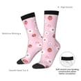 thumbnail image 6 of Honeii Hand Drawn Strawberry Print Adult Socks,Crew Socks,Casual Calf Socks,Daily Wear Socks for Men & Women, Perfect for Sports, Casual and Everyday Use, 6 of 6