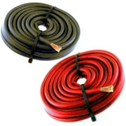 American Terminal 20FT 8 Gauge Primary Speaker Wire Amp Power Ground Car Audio Marine Pro Audio 10' Red + 10' Black
