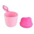thumbnail image 1 of Baby Shampoo Rinse Cup, Pink Kid Wash Hair Bathing Flusher Plastic Material Pink Comfortable Handle  for Baby Bath, 1 of 7