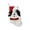 Multicolor560, variant on Tuvgenk Brown Dog Christmas Stocking, 17.7 inch Cartoon Puppy Xmas Stocking with Santa Hat, Bone Shape Pet Holiday Decor for Fireplace Mantel Tree