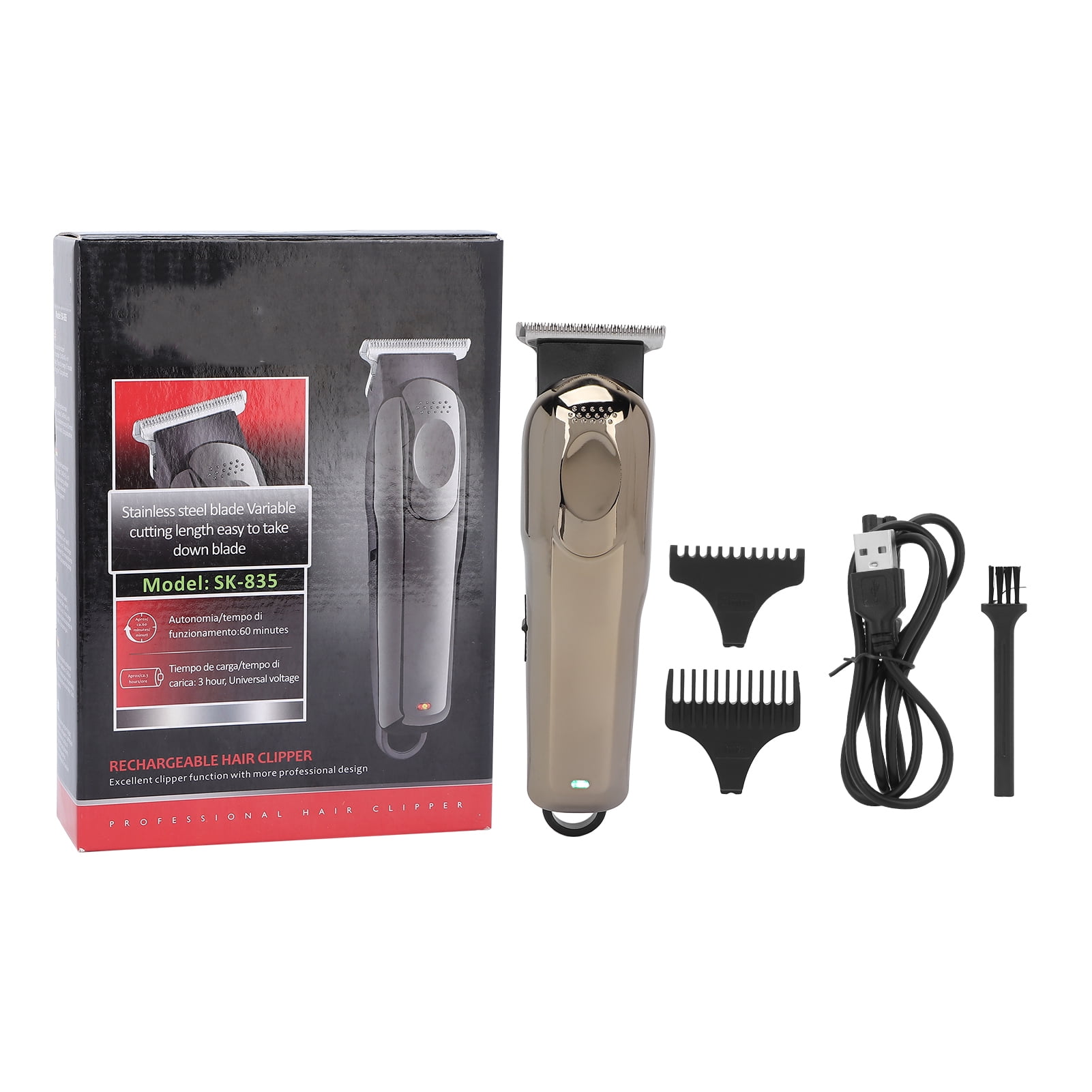 Cortadora de pelo eléctrica con carga USB, cortadora de pelo