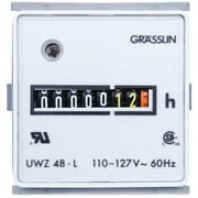 Intermatic Hour Meter,24VAC,60 Hz,Plastic,Square UWZ48E-24U