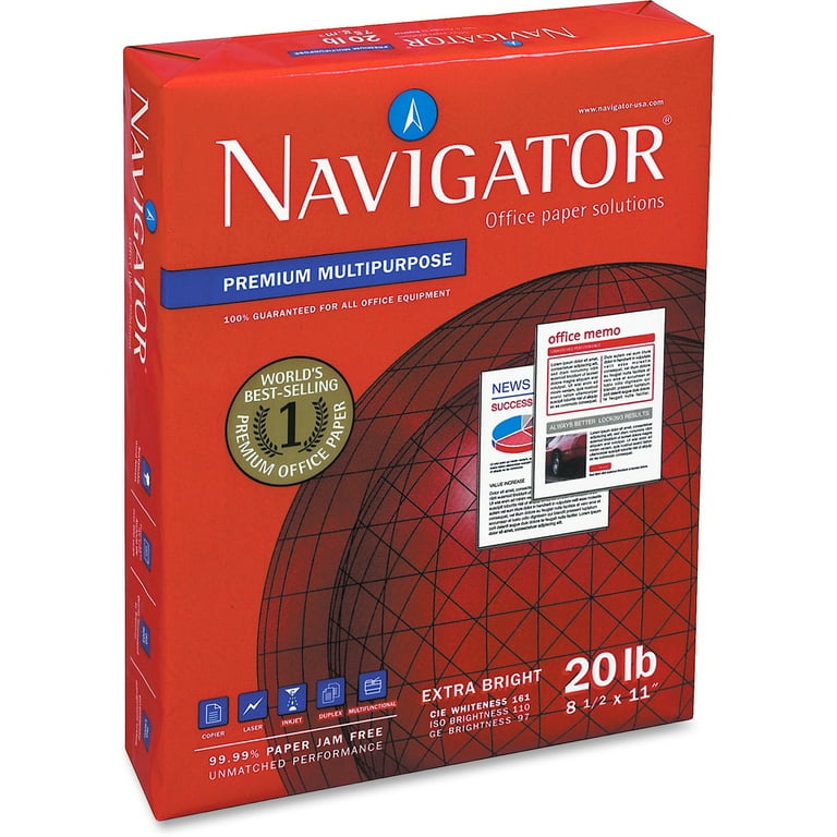 Navigator Premium Multipurpose 20lb Paper, Ideal for Printer, 8.5