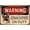 Warning Sign 4, variant on Warning Genius at Work Funny Metal Tin Sign - 12×8 Inches, Retro Vintage, Home Bar Office Man Cave Dorm Room Bathroom Shop Mural Decor