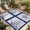Blue, variant on Indoor Outdoor Area Rugs,Purple Flower Leaves Hydrangea Washable Patio Rug Non-slip Quick Dry Camping Rugs,Watercolor Floral Seamless Floor Carpet for Porch Deck Backyard RV Decor,4x6ft