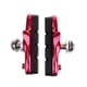 thumbnail image 2 of 2 zapatas de freno para bicicleta de carretera, compatibles con bicicletas de piñón fijo y con soporte de goma. rojo, 2 of 8