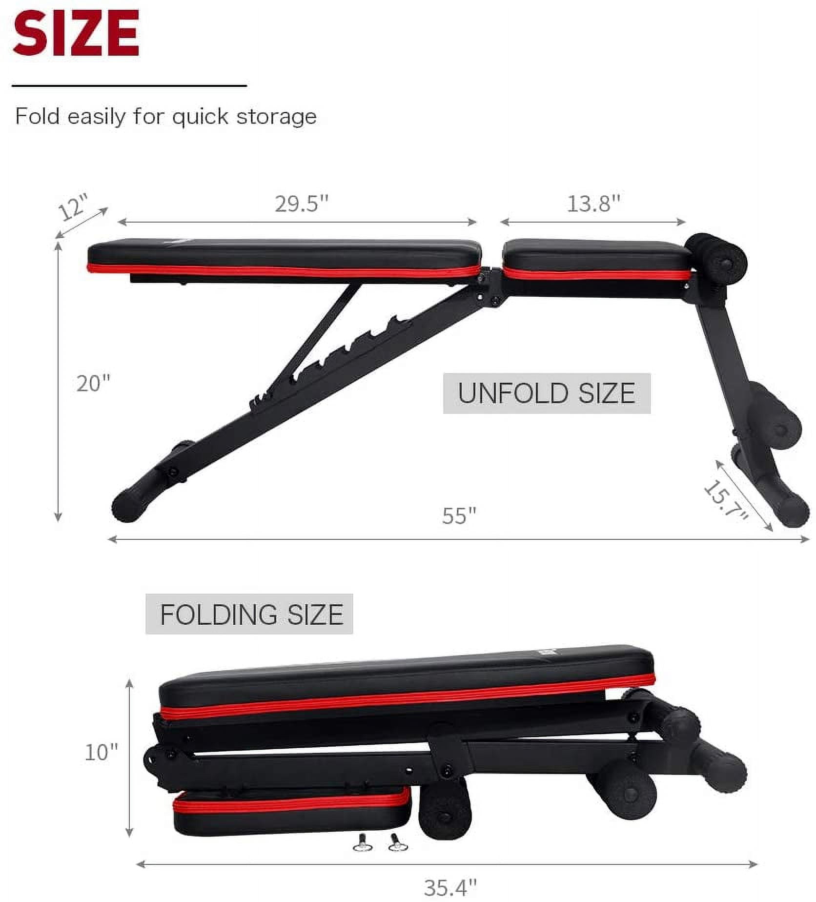 PASYOU Multifunction Fitness Bench Adjustable Strength Training Full Body Workout Home Gym Walmart