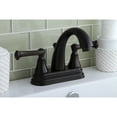 thumbnail image 2 of Kingston Brass KS7615FL 4 in. Centerset Bathroom Faucet, Oil Rubbed Bronze, 2 of 3