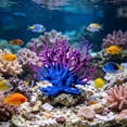 thumbnail image 4 of Aquarium Coral Reef Decor Plastic Artificial Coral Ornament for Fish Tank Freshwater Saltwater Aquascape Hideout 5.9 in, 4 of 6