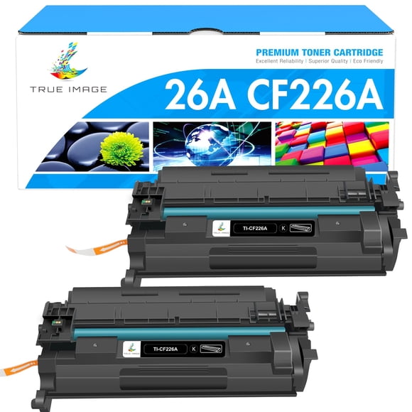 Cartucho de tóner TRUE IMAGE 26A negro, paquete de 2 unidades para impresora HP