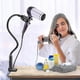 thumbnail image 4 of Professional Hair Dryer Stand Stainless Steel Adjustable Free Standing Hair Dryer Stand, Ideal For Freeing Your Hands, 4 of 5