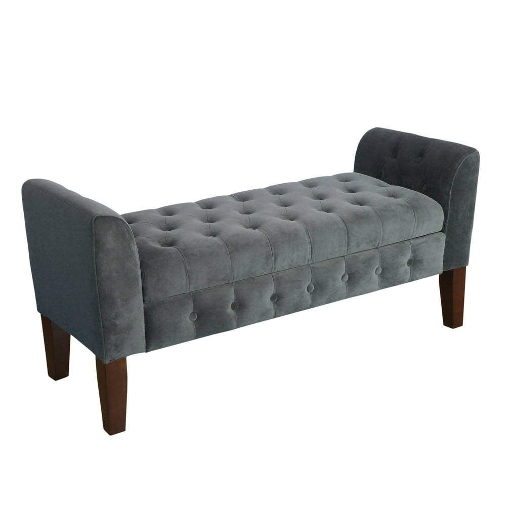 Homepop Velvet Tufted Storage Bench And Settee HomePop Velvet Tufted Storage Bench and Settee, Multiple Colors