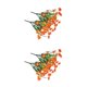 thumbnail image 1 of Flores artificiales Injueey plantas falsas al aire libre ramo interior Naranja 2Conjunto, 1 of 6