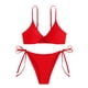 thumbnail image 2 of Traje de baño para mujer, estilo bikini de Europa y América, con efecto lavado, para mujer., 2 of 4