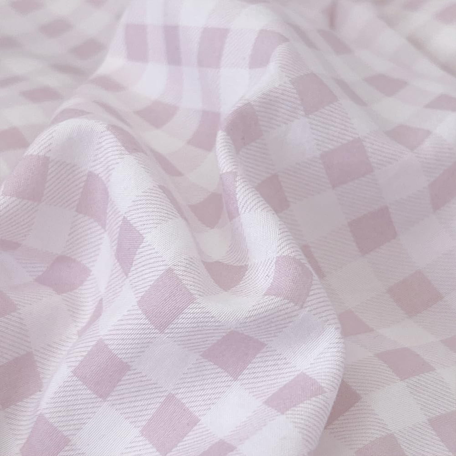 Pink Gingham King Duvet Cover Set, Pink Plaid Comforter Cover Set, 3 Pieces Checked Bedding Set (Pink Gingham, King)