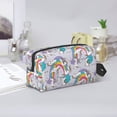 thumbnail image 6 of Uemuo Unicorn DoingYoga Pattern Portable Toiletry Bags with Handle, Waterproof travel Make up Bags for Women, Large Capacity Travel Cosmetic Bags, 6 of 9