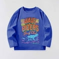 thumbnail image 2 of Hihipz Little Boy's T‑Shirt Long Sleeve Cartoon Print Round Neck Tee Tops Soft Casual Daily Wear Comfortable Tshirt,Sizes 5-6, 2 of 5