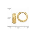 thumbnail image 4 of Real 14kt Yellow Gold 5mm Hinged Hoop Earrings; for Adults and Teens; for Women and Men, 4 of 4