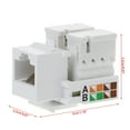 thumbnail image 5 of CAT5E RJ45 Keystone Jack Female Coupler Insert Snap-in Connector Socket Adapter, 5 of 12