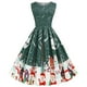 thumbnail image 2 of Vestidos de Navidad Para Mujer Vestido de Encaje Con Estampado Delgado Vestido Sin Mangas Con Cuello Redondo Odeerbi  ODB201001, 2 of 9