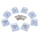 thumbnail image 1 of Paquete de 8 almohadils transparentes para muebles, pies de muebles, deslizadores deslizantes, protector de alfombras , , sofá, sofá Tornillo Cuadrado de 24mm Baoblaze Cojín antideslizante para pies de silla de mesa, 1 of 8