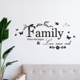 thumbnail image 1 of Pegatina de pared con letras familiares, murales artísticos, calcomanía creativa ecológica de PVC, papel tapiz familiar de amor, decoración del hogar, 1 of 8